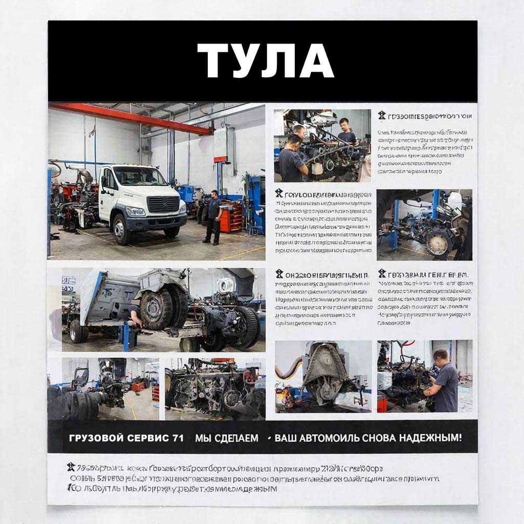 Ремонт грузовых автомобилей в Туле